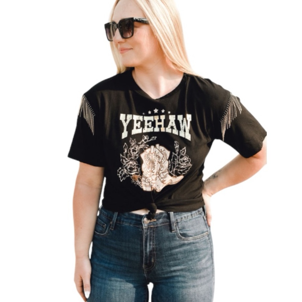 Yeehaw Western Organic Generation Tshirt, NWT Sz: L